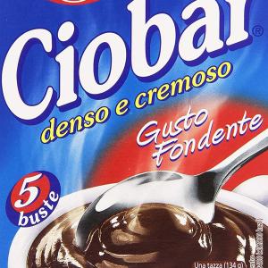 Ciobar Preparato per Bevanda, Denso e Cremoso, al gusto Fondente - 115 gr