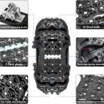 Catene da neve universali per auto, suv, furgone, camion, per pneumatici 165-285 mm, con pala, chiave inglese e guanti
