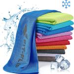 Asciugamano in microfibra, Airflip, asciugamano rinfrescante per per lo sport e la palestra, corsa, trekking, viaggio e yoga, 100x30cm