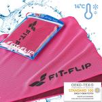 Asciugamano in microfibra, Airflip, asciugamano rinfrescante per per lo sport e la palestra, corsa, trekking, viaggio e yoga, 100x30cm