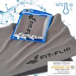 Asciugamano in microfibra, Airflip, asciugamano rinfrescante per per lo sport e la palestra, corsa, trekking, viaggio e yoga, 100x30cm