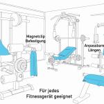 Asciugamano per palestra con scomparto a cerniera con clip magnetico, sistema anti scivolo, multifunzionale, in Microfibra, 130 x 48 cm