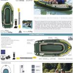 Intex 68347 Seahawk 2, Canotto in PVC, per due persone, colore Verde/Nero, 236 x 114 x 41 cm - Ricondizionato
