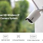 Videosorveglianza, 4 telecamere WIFI con HDD da 1 TB, Sistema di telecamere di sicurezza WiFi wireless 3M Super HD