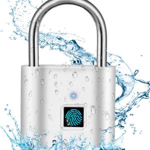 Lucchetto a Impronta Digitale – Impermeabile, Ricarica USB, Sicurezza Senza Chiave