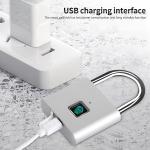 Lucchetto a Impronta Digitale – Impermeabile, Ricarica USB, Sicurezza Senza Chiave