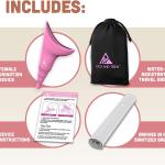 Pitch and Trek, tragbares Urinal für Frauen, zum Stehpinkeln, Frauenpikono für unterwegs