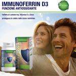 Immunoferrin D3, Integratore di Lattoferrina con Vitamina C, D e Zinco