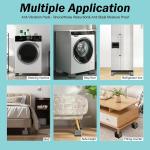 Rehausseurs pour meubles, pieds antivibrations pour machine à laver, universel en caoutchouc