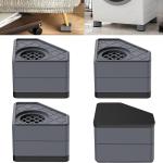 Rehausseurs pour meubles, pieds antivibrations pour machine à laver, universel en caoutchouc