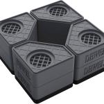 Rehausseurs pour meubles, pieds antivibrations pour machine à laver, universel en caoutchouc