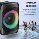Ankuka Karaoke con 2 Microfoni Karaoke Professionale Completo con 1 Microfono Wireless & 1 Microfono con Cavo Cassa Karaoke Portatile
