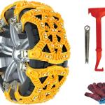 Fasce antiscivolo, anti slittamento, per neve, catene da neve, universali, pneumatici da 165mm A 275mm, riutilizzabile, confeziona da 6 pezzi