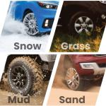 Fasce antiscivolo, anti slittamento, per neve, catene da neve, universali, pneumatici da 165mm A 275mm, riutilizzabile, confeziona da 6 pezzi