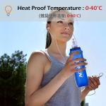 Borraccia da corsa, morbida, leggera, pieghevole, igienica, 500 ml, per diverse attività sportive, corsa, ciclismo, passeggiate