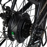 Vélo électrique pour adultes, 26 pouces, Vélo électrique de ville, avec amortisseur à l'avant, avec moteur bafang 500W, batterie amovible Samsung 48V 17.5AH, GUNAI GN26