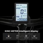 Vélo électrique pour adultes, 26 pouces, Vélo électrique de ville, avec amortisseur à l'avant, avec moteur bafang 500W, batterie amovible Samsung 48V 17.5AH, GUNAI GN26