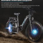 Vélo électrique pour adultes, 26 pouces, Vélo électrique de ville, avec amortisseur à l'avant, avec moteur bafang 500W, batterie amovible Samsung 48V 17.5AH, GUNAI GN26