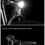 Vélo électrique pour adultes, 26 pouces, Vélo électrique de ville, avec amortisseur à l'avant, avec moteur bafang 500W, batterie amovible Samsung 48V 17.5AH, GUNAI GN26
