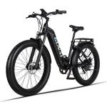 Vélo électrique pour adultes, 26 pouces, Vélo électrique de ville, avec amortisseur à l'avant, avec moteur bafang 500W, batterie amovible Samsung 48V 17.5AH, GUNAI GN26