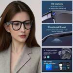 PEJE Smart Glasses - Intelligente Brille photochromer Funktion HD 1080P - KI-Assistent & Live-Übersetzung