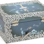 Porta Gioielli con Fatina Roteante Blu e Stella Bianca, Melodia Lago dei Cigni, JewelKeeper