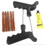Kit Ripara Gomme per Foratura Auto, Moto, riparazione ruota, pneumatici, tubeless