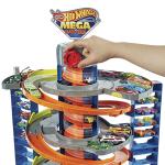 Hot Wheels, City Mega Garage, Twist Playset con Ascensore a Spirale e Oltre 60 Posti Auto, Include 1 Macchinina, GTT95