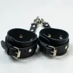 Lederstrumpfband mit abnehmbaren Strumpfhaltern – Verstellbarer Schnallenverschluss – Elegante Dessous für Damen