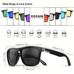 KDeam Sport occhiale da sole, occhiali da sole Uomo, lente blu ghiaccio