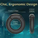 Anello Vibrante Riscaldante con 9 Modalità - Anello Fallico per Uomo con Serraggio Regolabile - Ricaricabile USB per Coppie