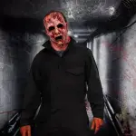 Maschera Costume Uomo Realistica “Blood-Shedding” Full-Face – Halloween Horror