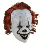 Maschera Horror Clown Killer – Set Accessori Spaventapasseri & Sorridente per Halloween Cosplay