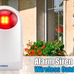 Sirena per esterno, con lampeggiatore, stroboscopico, Wi-Fi, KERUI