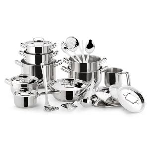 Lagostina Dietetica, Batterie de cuisine, 24 pcs, Acier inoxydable 18/10