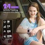 HENGTO Kinder‑Smartwatch IP68 – 19 Sportmodi, Herzfrequenz & Schlafmonitor, Schrittzähler, Wasser‑ und Aktivitäts‑Tracker