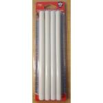 Colla a caldo stick, 4 pezzi, bastoncini da 12mm per 19 cm colore bianco