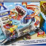 Hot Wheels City Parkgarage con Attacco Squalo – Set Gioco + Auto