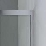 Duschabtrennung, transparent, quadratisch 90x90, Design, Höhe 195 cm