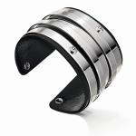 Bracciale da Donna, Folli Follie, argentato, rivestimento interno simil in pelle
