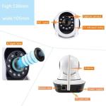telecamera ip camera hd 720p wireless led ir lan motorizzata wifi rete internet