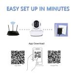 telecamera ip camera hd 720p wireless led ir lan motorizzata wifi rete internet