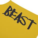 Fitness Tank Top, Fitnessstudio, Bodybuilding, ärmellose Baumwollweste, Sport Tank Top, Cabeen Beast, gelb