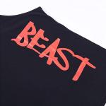 Canotta fitness, palestra, bodybuilding, canottiera smanicato in cotone, sport tank top, Cabeen Beast, nero