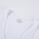 Débardeur de fitness, gym, bodybuilding, gilet sans manches en coton, débardeur de sport, Cabeen Beast, blanc
