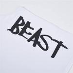 Débardeur de fitness, gym, bodybuilding, gilet sans manches en coton, débardeur de sport, Cabeen Beast, blanc