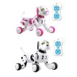 RoboDog Dimei 9007 il cane robot intelligente, 2.4g Wireless radio comando, bianco rosa