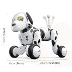RoboDog Dimei 9007 il cane robot intelligente, 2.4g Wireless radio comando, bianco rosa