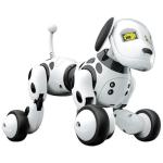 RoboDog Dimei 9007 il cane robot intelligente, 2.4g Wireless radio comando, bianco rosa