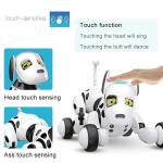 RoboDog Dimei 9007 il cane robot intelligente, 2.4g Wireless radio comando, bianco rosa